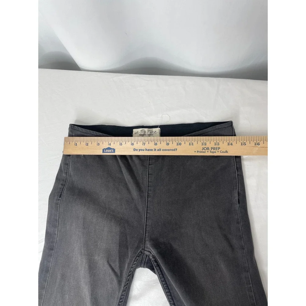 We The Free Penny Pull-On Flare Jeans Womens 27 Black Excellent High Rise Boho